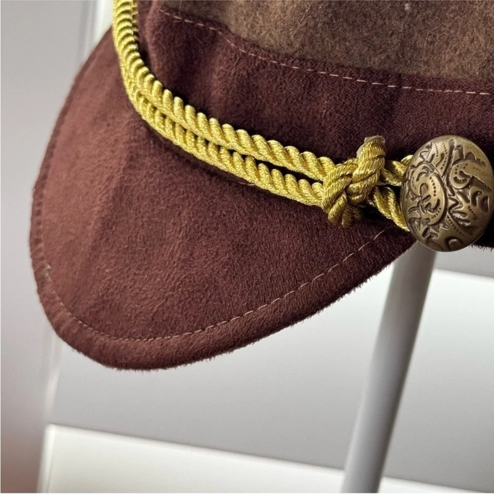Elope Steamworks Steampunk Cadet Brown Hat Adult